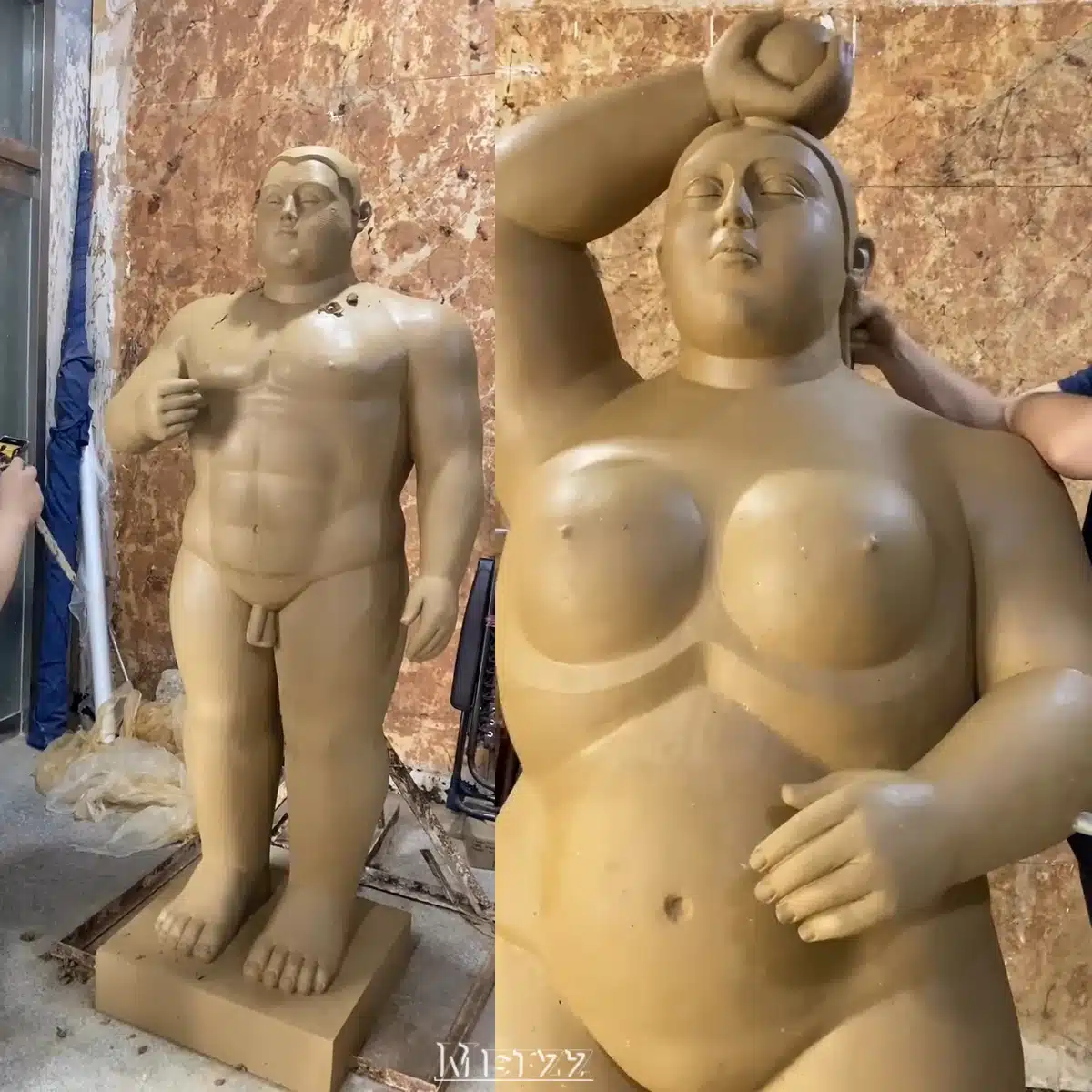 fernando botero adam and eve sculpture