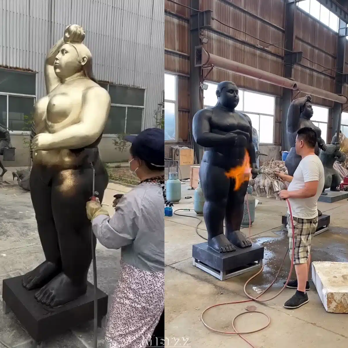 fernando botero adam and eve sculpture