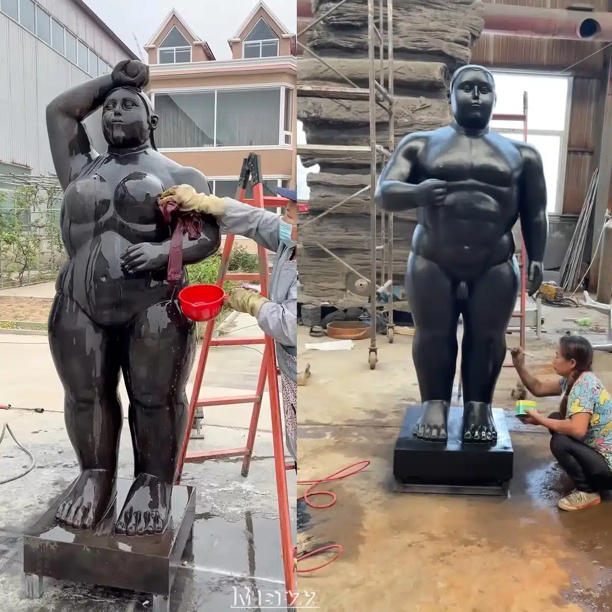 fernando botero adam and eve sculpture