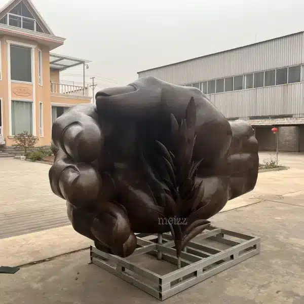 hand garden sculpture