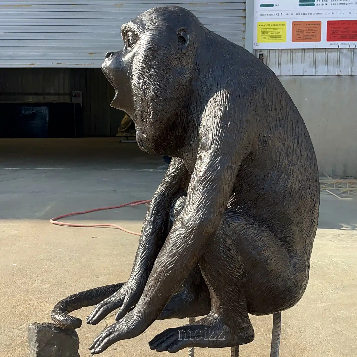 monkey statue for garden 1 Bronze Monkey Statue for Garden