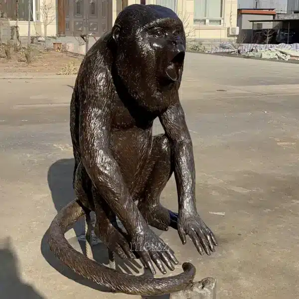 monkey statue for garden 2 Bronze Monkey Statue for Garden