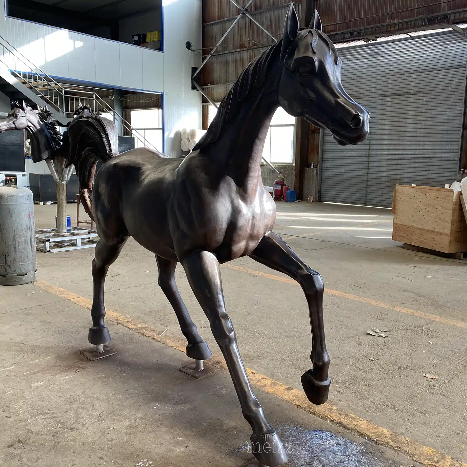 Bronze Walking Horse Sculpture (2) Bronze Walking Horse Sculpture