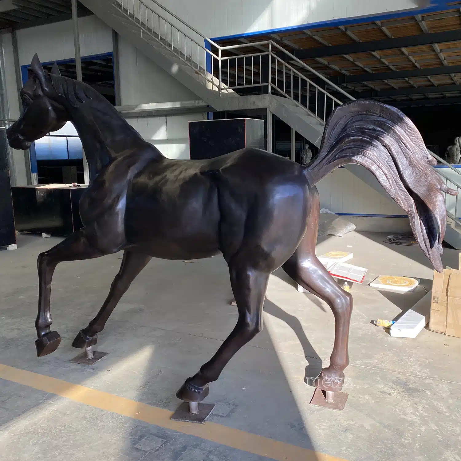 Bronze Walking Horse Sculpture (4) Bronze Walking Horse Sculpture