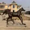 Life Size Bronze Walking Horse Sculpture