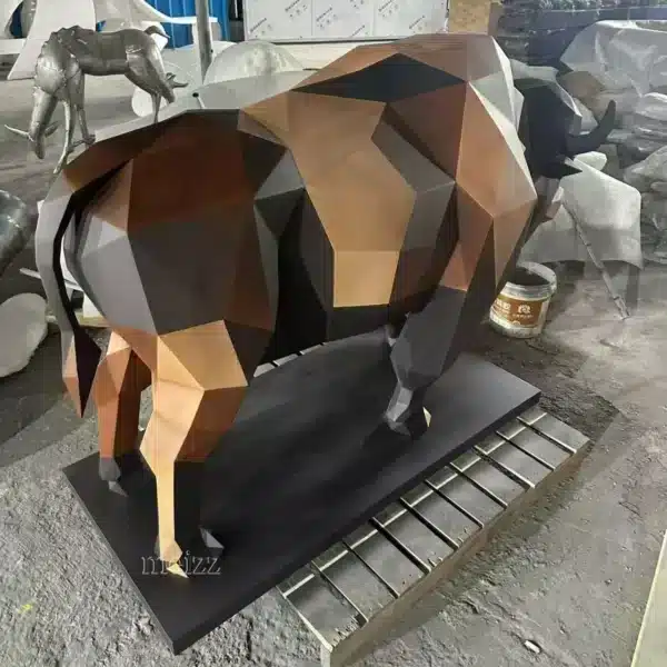 Life Size Bison Statue for Sale