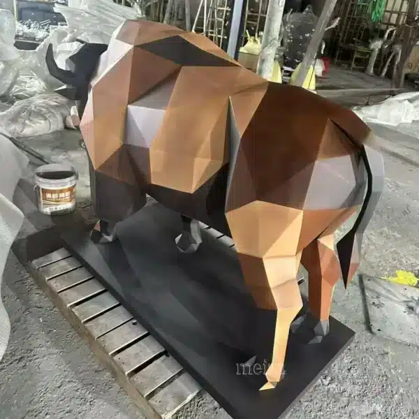 Life Size Bison Statue for Sale