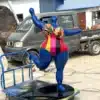 1.42m Blue Nana Niki de Saint Phalle Style Fiberglass Sculpture