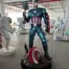 2m Tall Fiberglass Captain America Sculpture – Life Size Statue