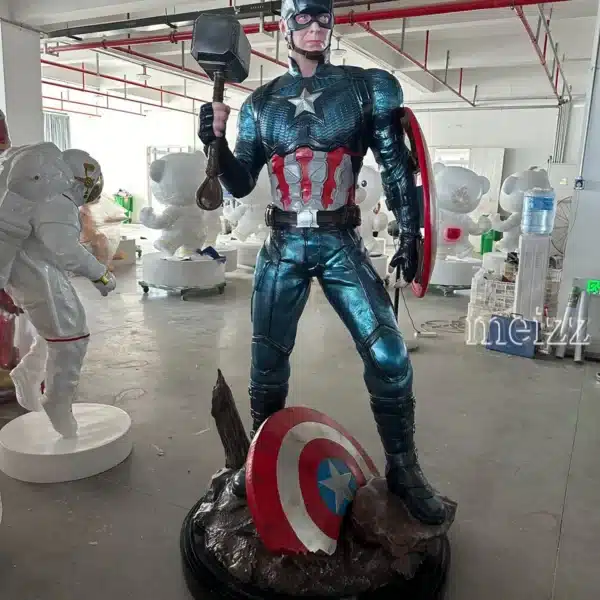 captain america sculpture