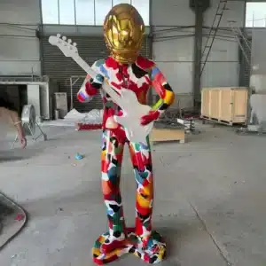 fiberglass musician sculpture