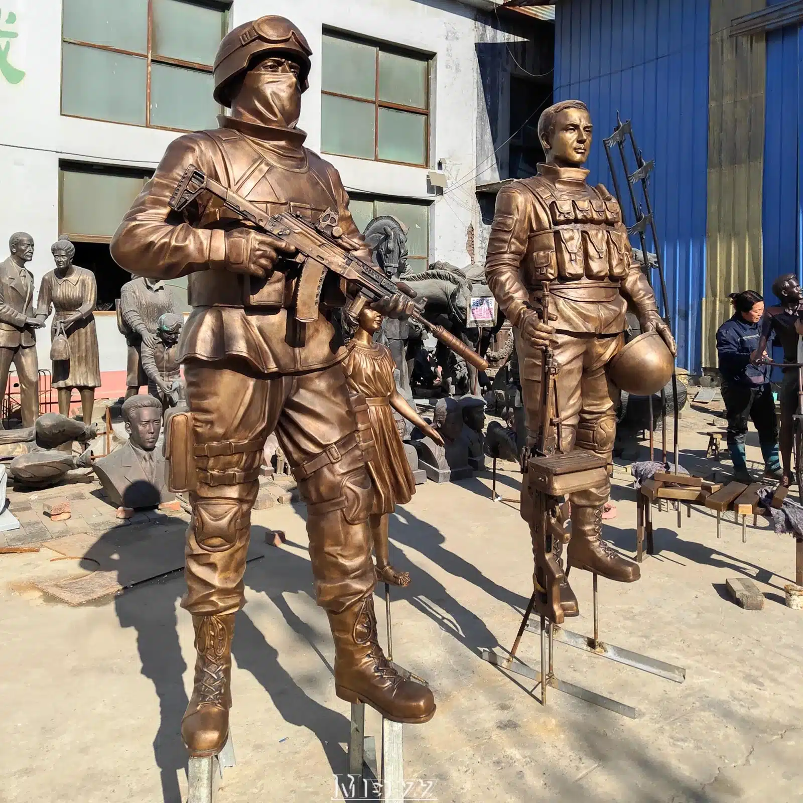 life size soldier statue (3) life size soldier statue
