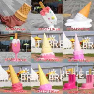 melted ice cream sculpture