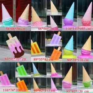 melted ice cream sculpture