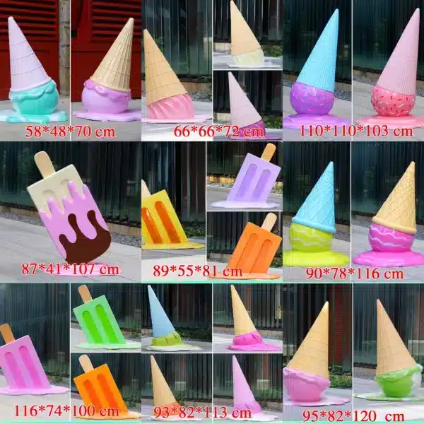 melted ice cream sculpture