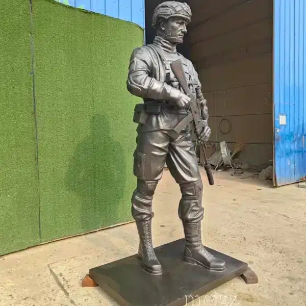 Spetsnaz bronze statue