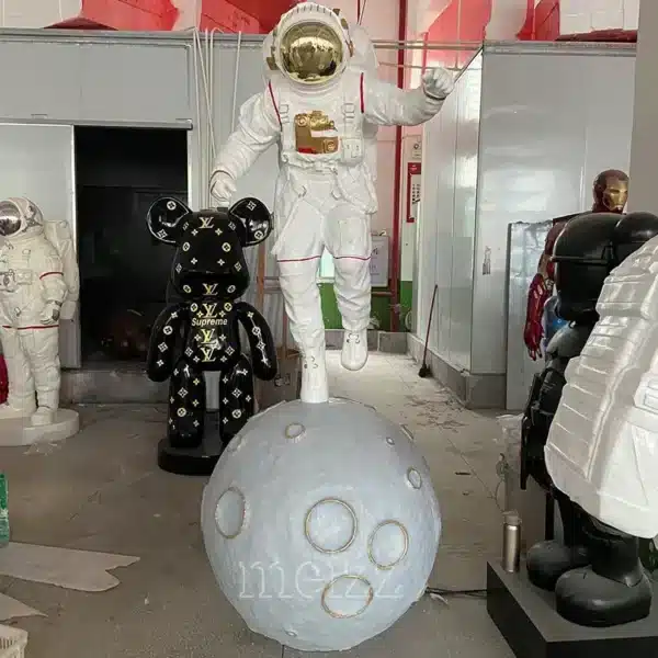 Astronaut on Moon Statue (2) Astronaut on Moon Statue