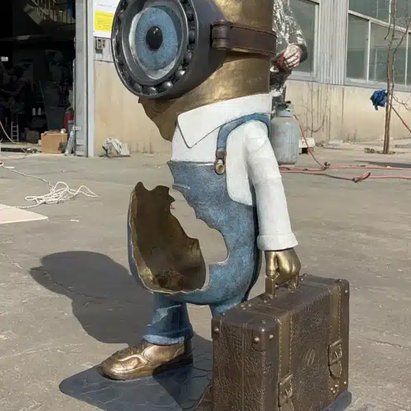 Bronze Minion Traveler Sculpture
