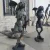 Dog Waiter Statue