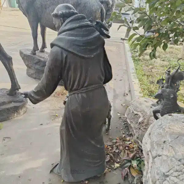 St Francis Bronze Statue