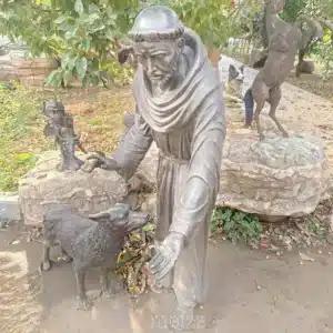 St Francis Bronze Statue