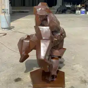 bronze warrior statue