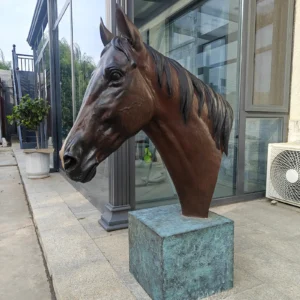horse bust statue