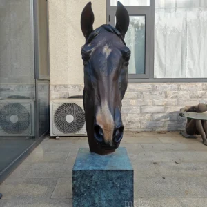 horse bust statue