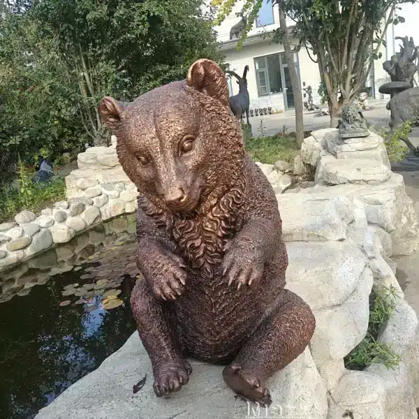 small bear statue