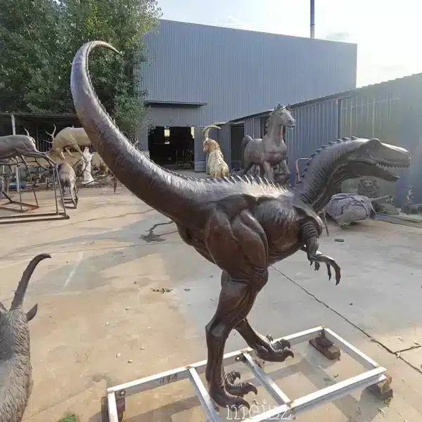 velociraptor statues